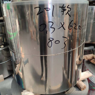 La finition de miroir d'ASTM A240 a laminé à froid la bobine 201 solides solubles d'acier inoxydable